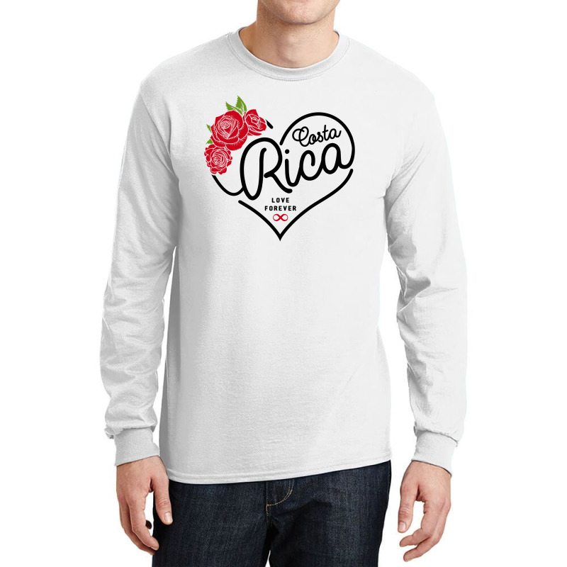 Costa Rica Love Forever Long Sleeve Shirts by honeysuckle | Artistshot