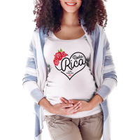 Costa Rica Love Forever Maternity Scoop Neck T-shirt | Artistshot