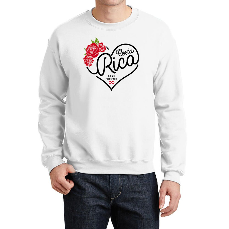 Costa Rica Love Forever Crewneck Sweatshirt by honeysuckle | Artistshot