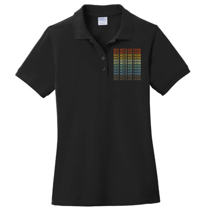 Nove Mesto Nad Vahom City Slovakia Retro Ladies Polo Shirt by Color | Artistshot