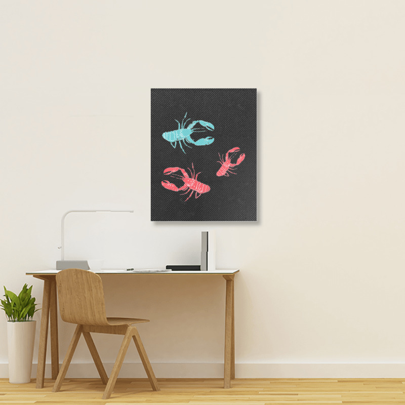 Lobsters Crustacean Core Portrait Canvas Print | Artistshot