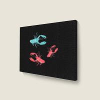 Lobsters Crustacean Core Landscape Canvas Print | Artistshot