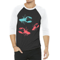 Lobsters Crustacean Core 3/4 Sleeve Shirt | Artistshot