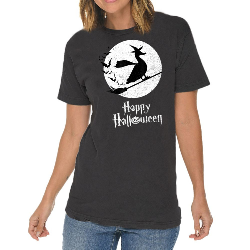 Halloween Costume Witch Pekin Duck Lover Vintage T-Shirt by Aiello Mcdade | Artistshot