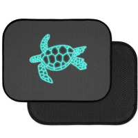 Neon Sea Turtle Rear Car Mat | Artistshot