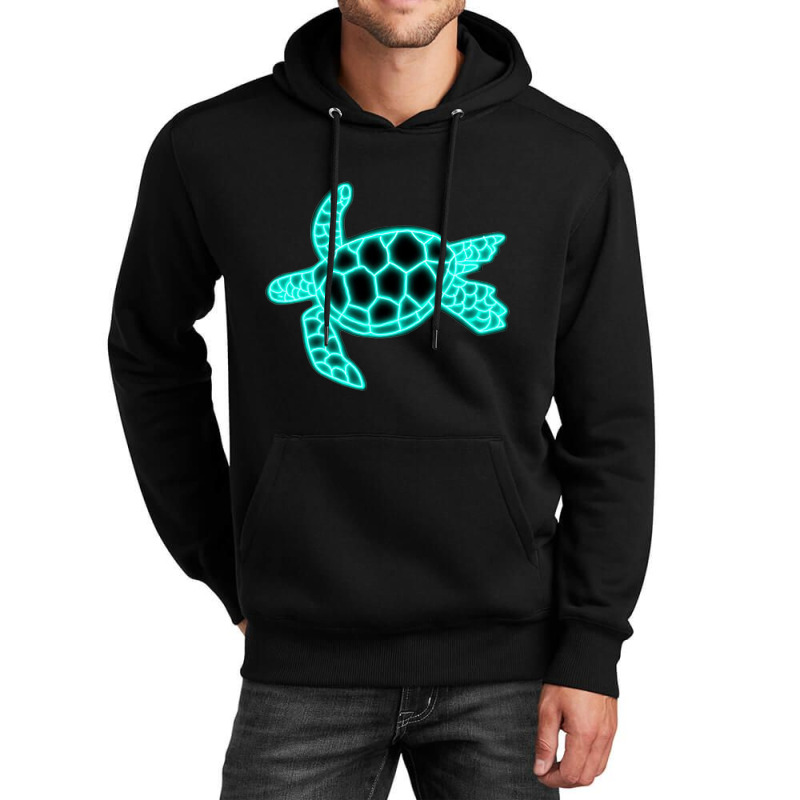 Neon Sea Turtle Unisex Hoodie | Artistshot