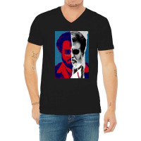 Rajini Superstar V-neck Tee | Artistshot