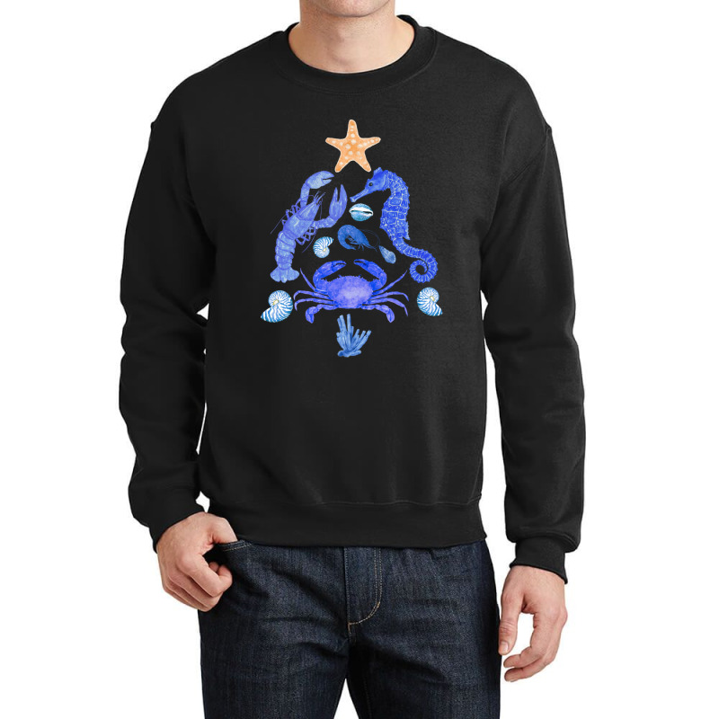 Oh Crustacean Tree  Cute Crustaceancore Crewneck Sweatshirt | Artistshot