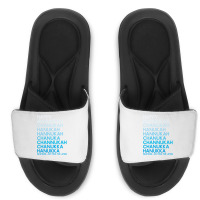 Happy Hanukkah Jewish Holiday Chanukah Menorah Dreidel Slide Sandal | Artistshot