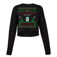 Gin And Tonic Drinker Gift Gin And Tonic Ugly Xmas T Shirt Cropped Sweater | Artistshot