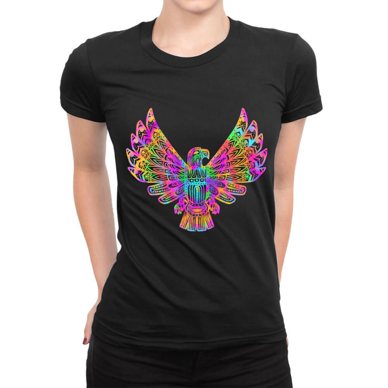 Psychedelic Native, Psychedelic Native Art, Psychedelic Native Paintin Ladies Fitted T-Shirt by SHOPURT | Artistshot