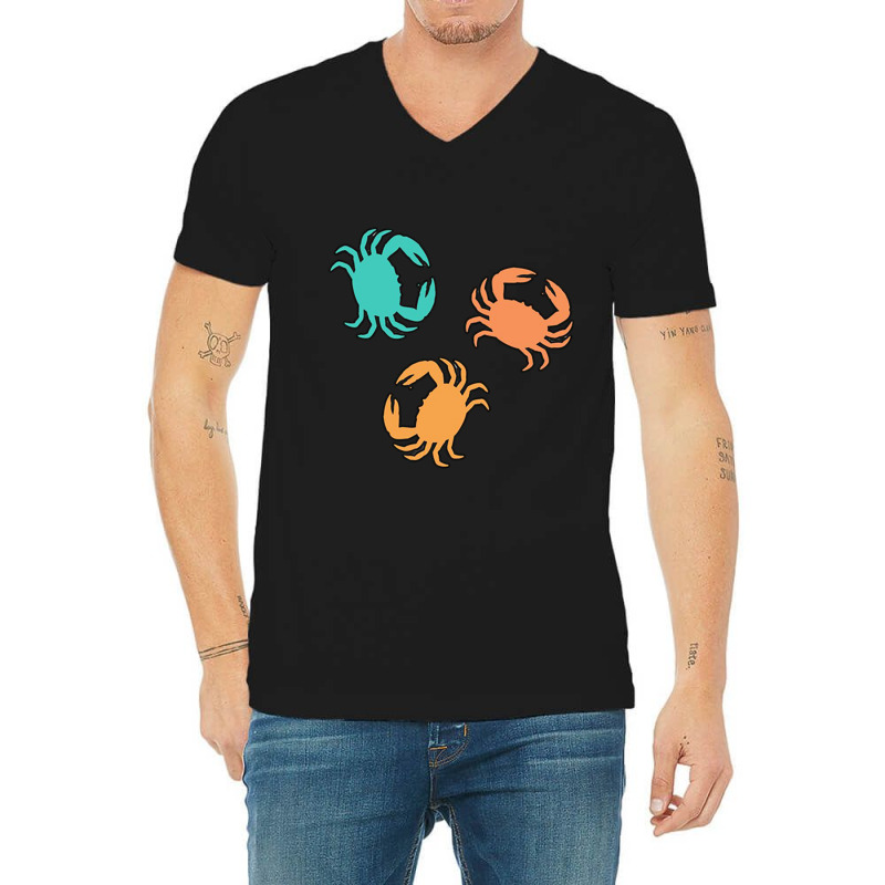 Pretend I_m A Crab In The Ocean V-neck Tee | Artistshot