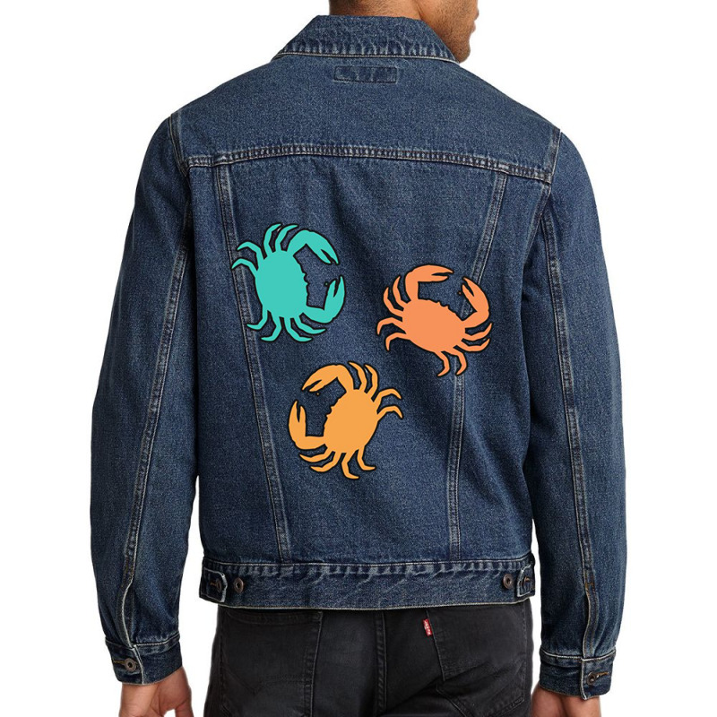 Pretend I_m A Crab In The Ocean Men Denim Jacket | Artistshot