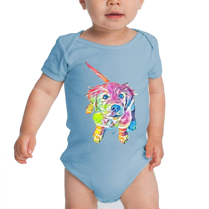 Golden Retriever Looking Up Baby Bodysuit by Kemnabi | Artistshot