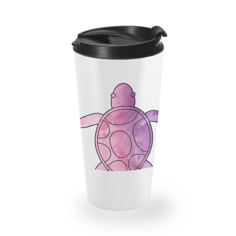 Sea Turtle Purple Watercolor Travel Mug | Artistshot