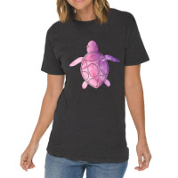 Sea Turtle Purple Watercolor Vintage T-shirt | Artistshot