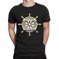 Ship Wheel Green Striped T-shirt | Artistshot