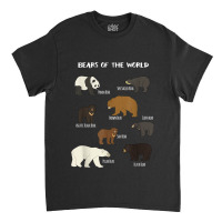 Bears Of The World Grizzly Bear Panda Black Polar Classic T-shirt | Artistshot