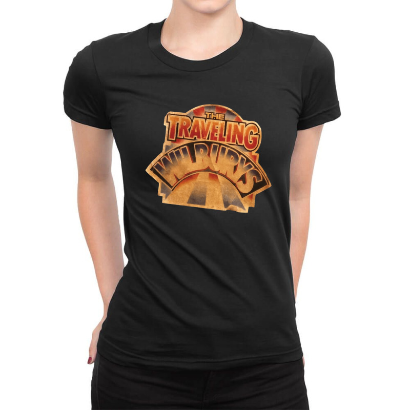 Traveling Wilburys Collection Basic Waistcoat Ladies Fitted T-Shirt by EugeneSparks | Artistshot