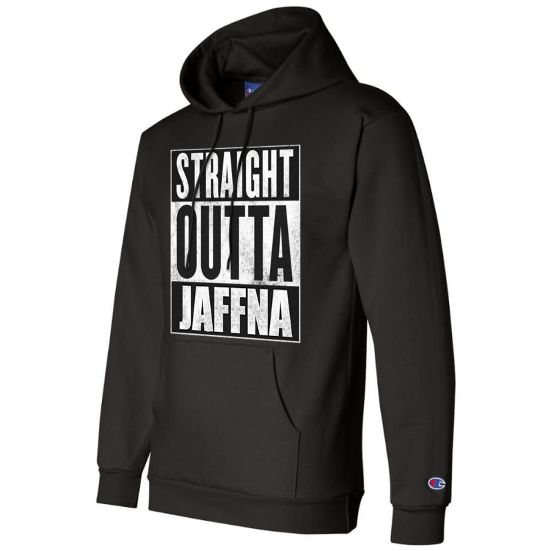 Straight Outta Jaffna Champion Hoodie by DARRELLBARNES | Artistshot