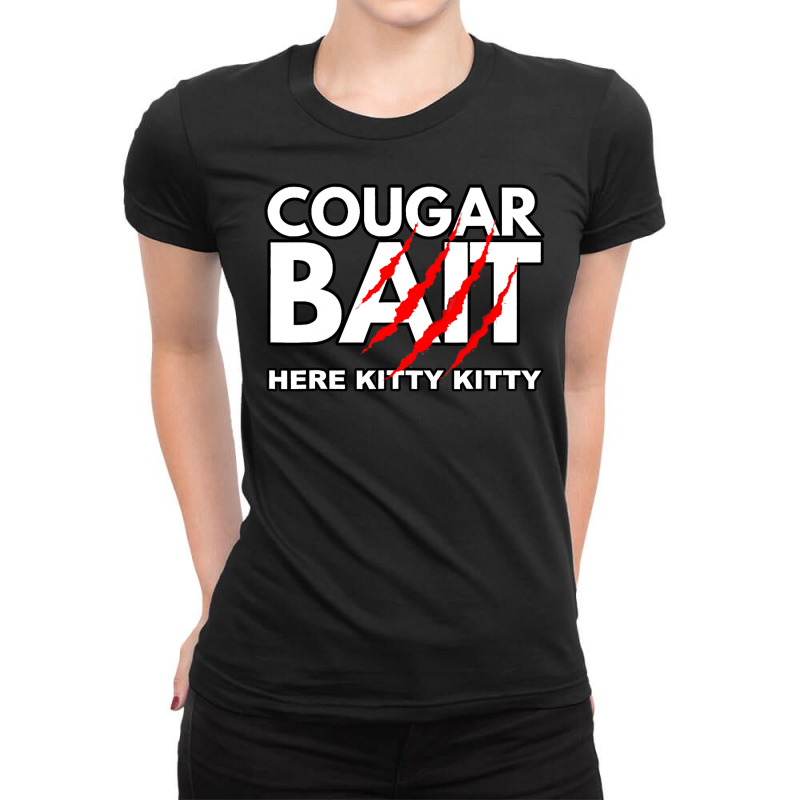 Cougar Bait Funny Halloween Costume Older Woman Younger Man Ladies Fitted T-Shirt by Thanhhuong90 | Artistshot