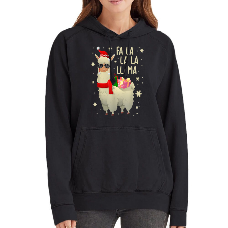 Fa La La Llama   Funny Falala Llama Christmas T Shirt Vintage Hoodie | Artistshot