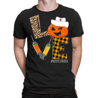 Hospice Nurse Halloween Pumpkin Leopard Love Nurse Life T-shirt | Artistshot