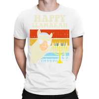 Happy Llamakah Jewish Llama Funny Hanukkah Pajamas Chanukah T-shirt | Artistshot