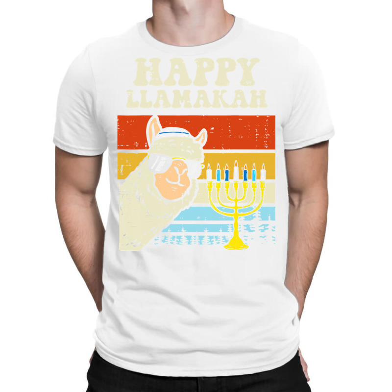 Happy Llamakah Jewish Llama Funny Hanukkah Pajamas Chanukah T-shirt | Artistshot