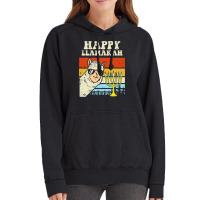 Happy Llamakah Jewish Llama Funny Hanukkah Pajamas Chanukah Vintage Hoodie | Artistshot