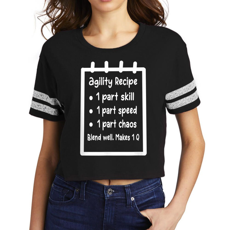 Fun Dog Agility   Part Skill, Speed, Chaos, Makes 1 Q T Shirt Scorecard Crop Tee by cm-arts | Artistshot