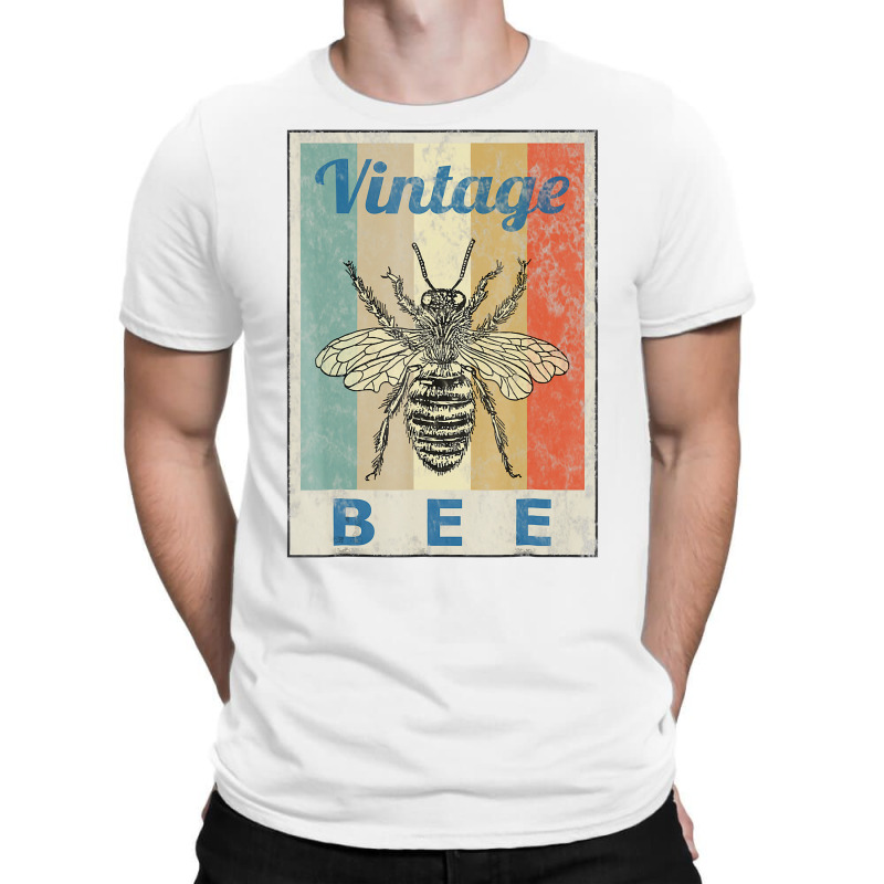 Vintage Style Bee Queen Honey Beekeeper Beekeeping T Shirt T-shirt | Artistshot