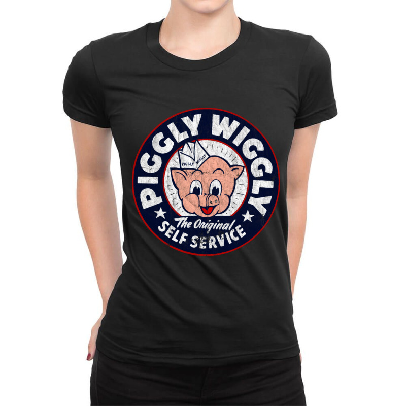 Retro Piggly Willy Ladies Fitted T-Shirt by cm-arts | Artistshot