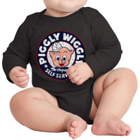 Retro Piggly Willy Long Sleeve Baby Bodysuit | Artistshot