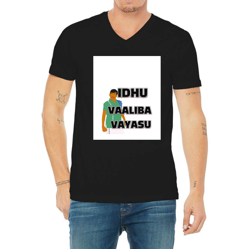 Vadivelu Tamil Comedy Graphic V-Neck Tee by DARRELLBARNES | Artistshot