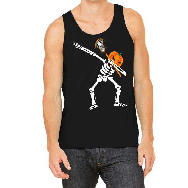 Cute Halloween Costume Dabbing Skeleton Lacrosse Sport Lover Tank Top | Artistshot