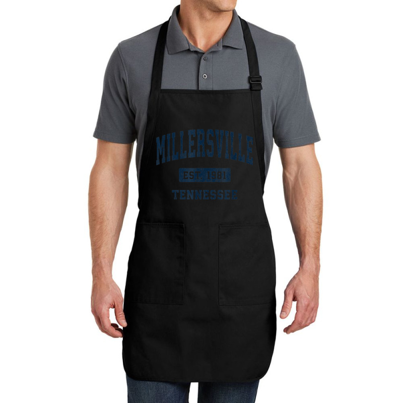 Millersville Tennessee Tn Vintage Athletic Sports Design Full-length Apron | Artistshot