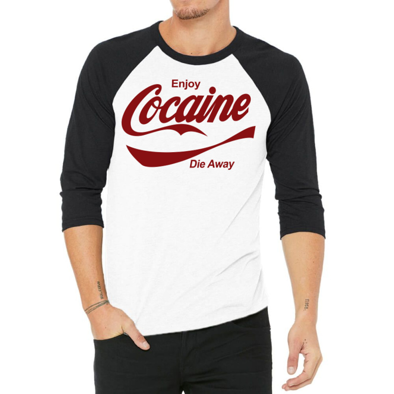 Enjoy Cocaine 3/4 Sleeve Shirt by tribebol | Artistshot