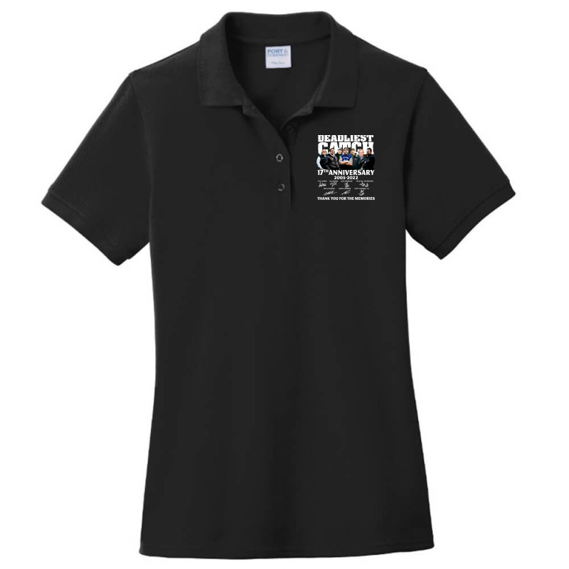 Deadliest Catch 17th Anniversary 2005-2022 Ladies Polo Shirt by CindyBriner | Artistshot