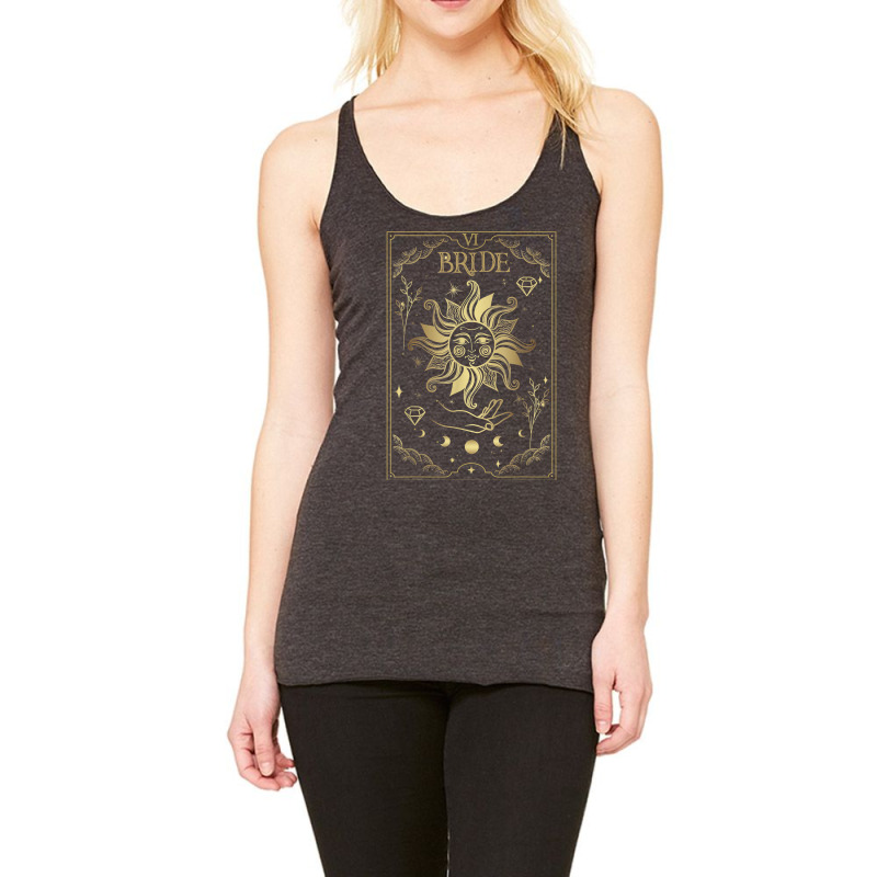 Gothic Witchy Bride Coven Tarot Celestial Mystic Gothic T Shirt Racerback Tank by cm-arts | Artistshot