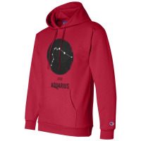 Minimal Aquarius Zodiac Sign Champion Hoodie | Artistshot