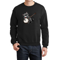 Banjo Player Thrash Panda Musical Instrument Instrumentalist Crewneck Sweatshirt | Artistshot