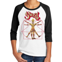 Ghost – Red Popestar Man Premium T Shirt Youth 3/4 Sleeve | Artistshot