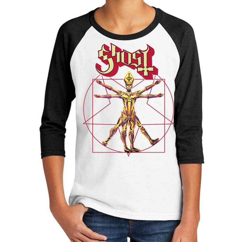 Ghost – Red Popestar Man Premium T Shirt Youth 3/4 Sleeve by cm-arts | Artistshot