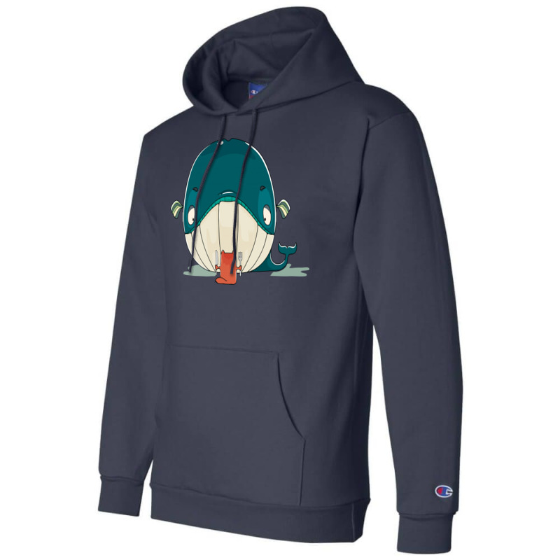 Cat And Whale Champion Hoodie | Artistshot