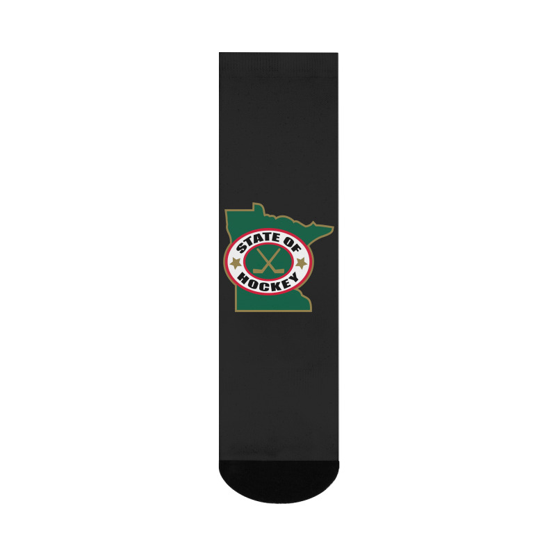 Green Minnesota State Hockey Crew Socks | Artistshot