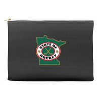 Green Minnesota State Hockey Accessory Pouches | Artistshot