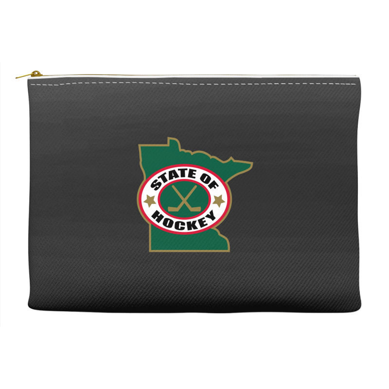 Green Minnesota State Hockey Accessory Pouches | Artistshot