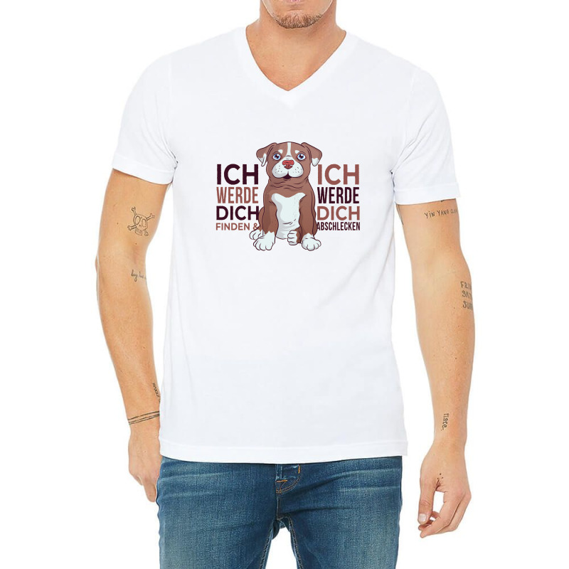 Dog Love V-neck Tee | Artistshot