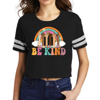 Hippie Unity Day Teacher Be Kind Rainbow Asl Sign Language T Shirt Scorecard Crop Tee | Artistshot